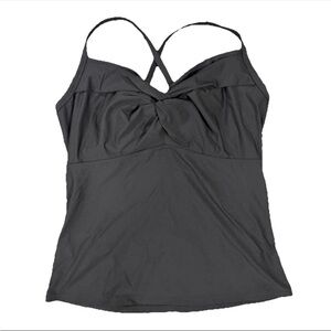 Athleta Black Twister Tankini 40D/DD